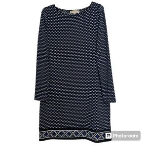 MICHAEL Michael Kors size Large women’s long sleeve polka dot dress